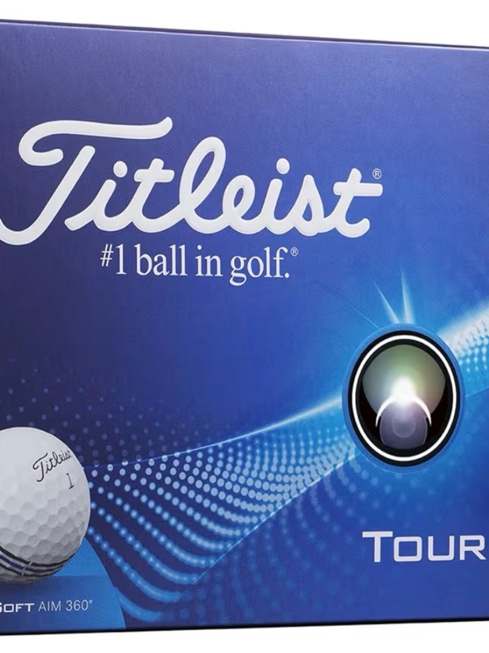 Titleist Blue Tour Golf Ball Box with White Logo